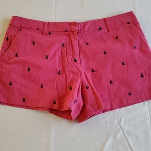 Women's embroidered shorts